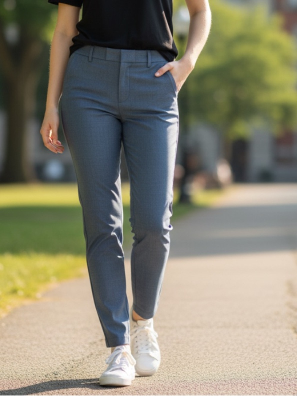 Banana Republic Martin Fit Slate Blue Ankle Pants